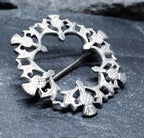 ORTAK SILVER THISTLE Brooch - Malcolm Gray Scottish Sterling Silver - 3.1g