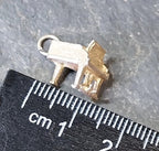 Vintage Silver PIANO Charm - Musical Instrument for bracelet or miniature model - 1.7g