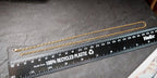 Vintage 9ct GOLD BELCHER CHAIN Necklace - 18" Long - 5g