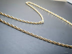 9ct GOLD CHAIN, Twisted Rope - Prince of Wales Necklace 18" - Hallmarked - 6.6g