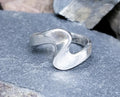 Sterling Silver Swirl Ring - uk size P (Us 7.5) - 3.7g