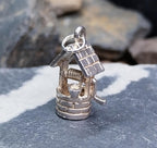 Vintage WISHING WELL Charm - Story Tale, 925 sterling silver - 2.9g