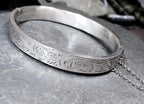 Vintage Sterling SILVER BANGLE Bracelet - Chester 1941 - 11.9g