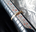 Vintage 9ct GOLD WISHBONE KEEPERS Ring - uk size N (us 6.5) - 1.9g