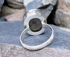 Large Vintage Smoky Quartz RING - Sterling Silver- uk size T (us 9.5) - 8.5g
