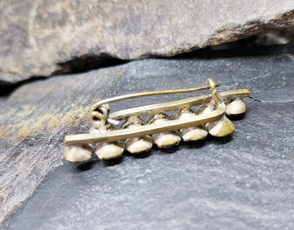 Antique Edwardian Paste Stones BROOCH - 2.7g