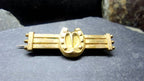 Antique GOLD Front HORSESHOE BROOCH - Good luck, mourning, Victorian Curios