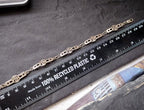 Vintage Celtic Sterling Silver Bracelet - Mackintosh Rose Links - 19cm - 10.6g