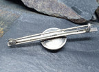 Vintage Sterling Silver Connemara Marble Brooch - Tie Pin - 4.2g