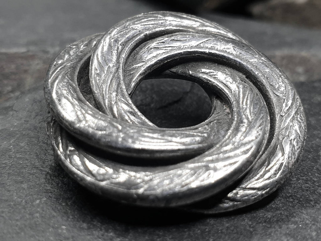 Victorian SNAKE BROOCH - Heavy Sterling Silver Serpent - 20.6g
