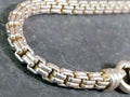 Vintage STERLING SILVER Bracelet Double Box Link 19cm - 19.4g