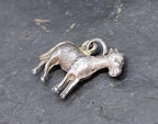Vtg Silver Goat Charm for Bracelet or Pendant - 0.6g