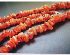 Vintage Large Carnelian Drop Necklace - Long 24" - with Sterling Silver Clasp