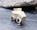 Vintage Silver PIANO Charm - Musical Instrument for bracelet or miniature model - 1.7g