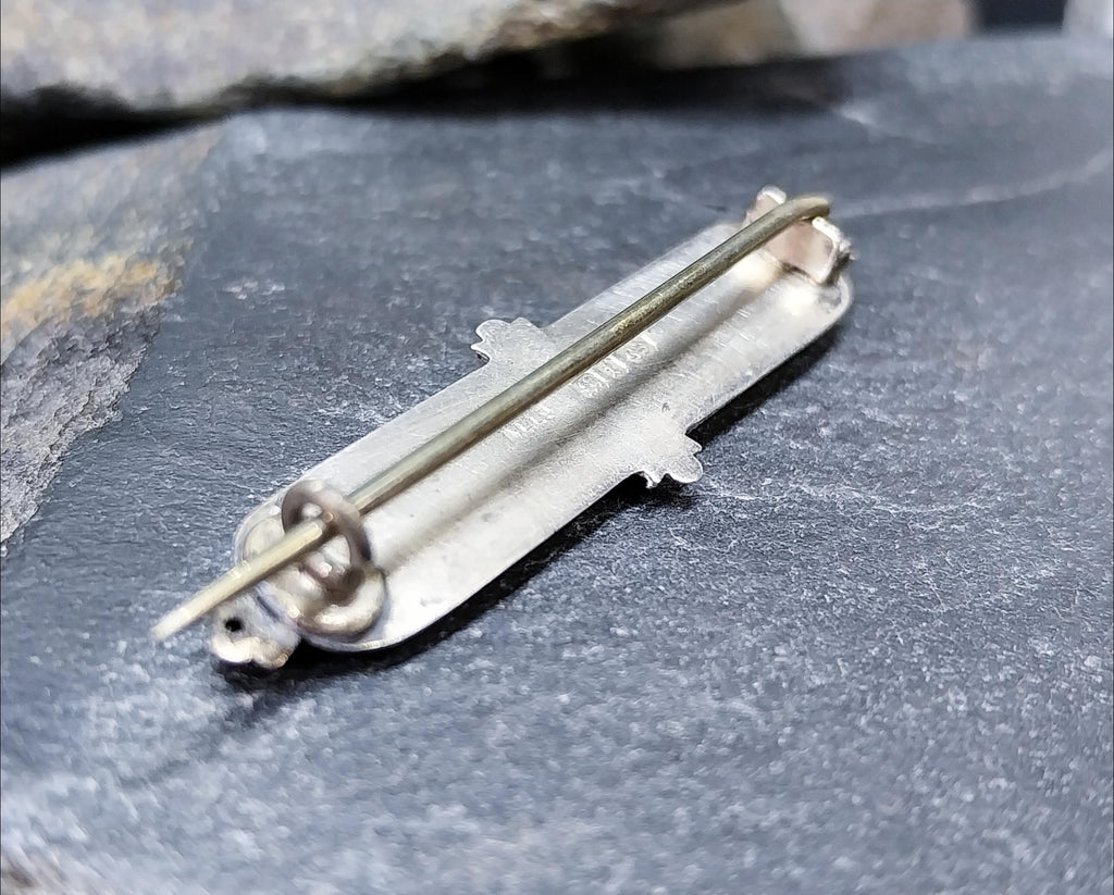 Antique Silver Bar BROOCH - Adie & Lovekin 1893 - 2.5g