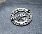 VICTORIAN Solid Silver BROOCH - Basket of Flowers - 2.6g
