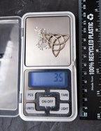 Sterling Silver CELTIC Triquetra Pendant Necklace on 18" Chain - 3.5g