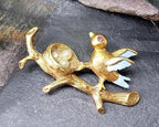 BUTLER & WILSON Bird Nest Brooch, Swallow with Pearl Eggs - 11.9g