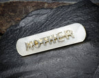 MOP MOTHER BROOCH - Antique Mother of Pearl with Silver