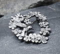 Vintage Sterling Silver HUMMINGBIRD BIRD Brooch - 6g