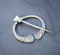 Robert Allison PENNANULAR BROOCH - Scottish Silver Shawl Pin c.1952 - 9.9g