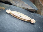 ANTIQUE VICTORIAN BROOCH - Sweetheart, Memorial - 9ct Rose Gold fronted - 4.2g
