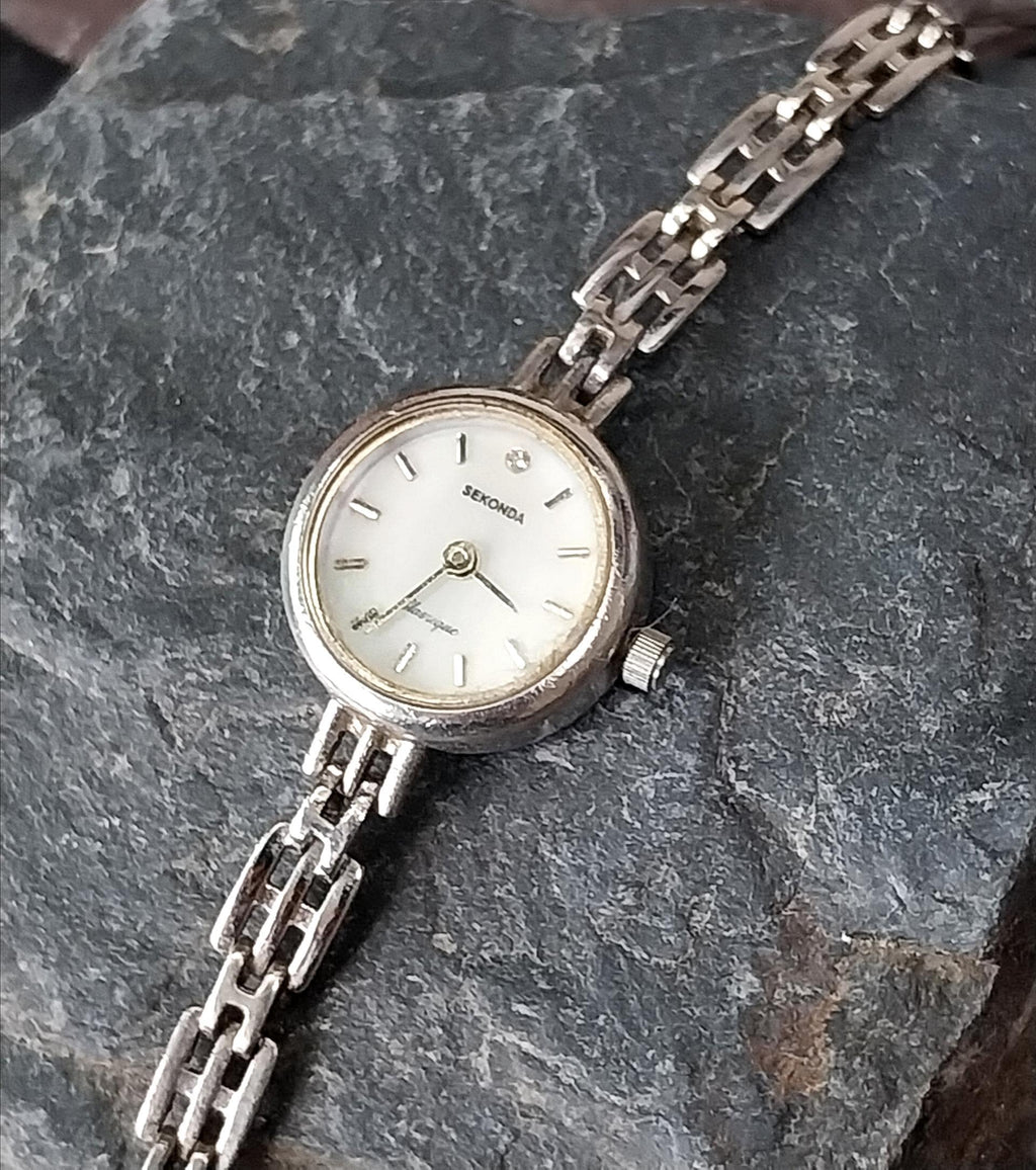 Vintage Sterling Silver WATCH - bracelet Strap 18cm - 14g