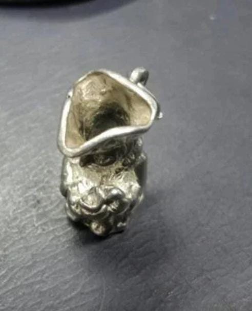 SILVER TOBY JUG Charm - Mini Beer Pint - Vintage Solid Sterling - 4.8g