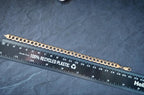 9ct GOLD CURB LINK Bracelet -Chunky 21.5cm - 15.4g