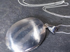 Large Vintage SILVER LOCKET - Victorian Style on 18" Chain - 9.4g