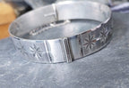 Vintage Georg Jensen SILVER Star BANGLE Bracelet c 1976 - 29.5g