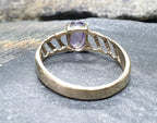 9ct GOLD AMETHYST Ring  - Size uk P (us 7.5) - 2g