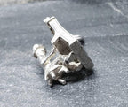 Vintage Silver PIANO MAN Charm - for bracelet or miniature model - 2g