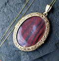 Vintage 9ct GOLD Open Photo Locket - up 4 photos on 20" Chain - 4.7g