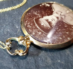 Victorian 9ct Gold Photo Locket Fob / Pendant on 20" chain - Circa 1887  - 4.2g