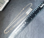 Heavy Silver INGOT PENDANT 1977 on Curb Chain Necklace - 24" Long Fully Hallmarked - 26g