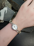 Vintage Sterling Silver WATCH - Double Cat bracelet Strap 18cm - 31.2g