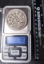 Antique Silver FILIGREE STAR Brooch - Sterling Pin - 7.8g