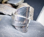 Huge SILVER RING with Dublin hallmarks - uk size T (us 9.5) - 13.9g