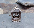 Vintage Silver WISHING WELL Charm - for bracelet -5.1g