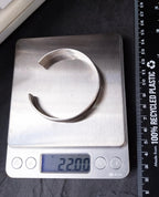 Vintage Sterling Silver Bangle Bracelet - Weave Design Open - 22g