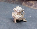Vintage SILVER Bird on Branch CHARM - Pendant - 4.8g