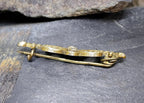 Victorian BOW BROOCH - pinchbeck with Paste Stone - 3.3g