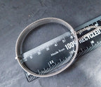Vintage Sterling SILVER BANGLE Bracelet - c 1979 - 24.5g
