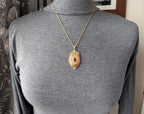 Vintage 9ct GOLD Ornate Locket Necklace on 20" Chain - 8g