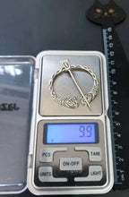 Robert Allison PENNANULAR BROOCH - Scottish Silver Shawl Pin c.1952 - 9.9g