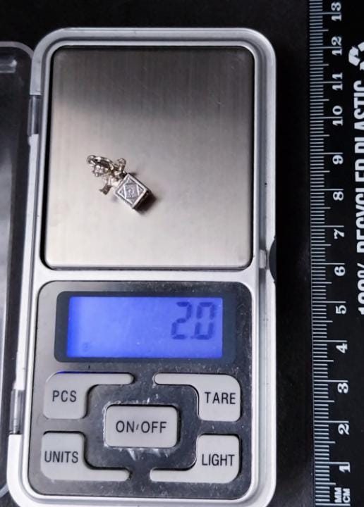 Sterling Silver Jack in a Box Toy Charm for Bracelet or Pendant - 2g