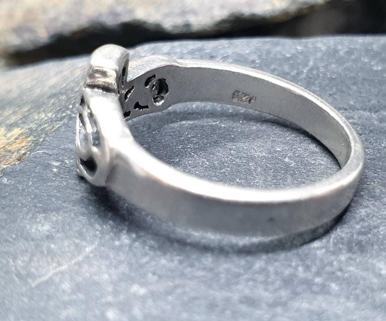 Silver ANKH RING -  Cross Symbol of Life - Size uk N ( us 6.5) - 3.3g