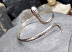 Vintage Sterling Silver Snake Serpent Bangle Bracelet - 15.7g