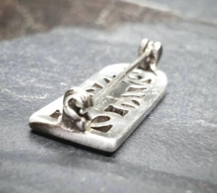 SILVER Celtic GLASGOW ROSE Brooch - Mackintosh Style Pin 3.7g
